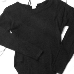 Black sweater body suit